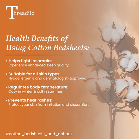Sleep Well, Live Well: The Health Boost of Threadilo Cotton Bedsheets