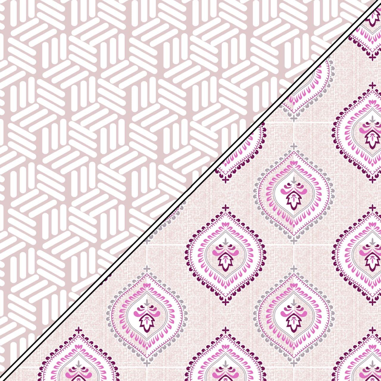 Soft & Beautiful Reversible AC Dohar | Double Bed | 100% Cotton | Pink