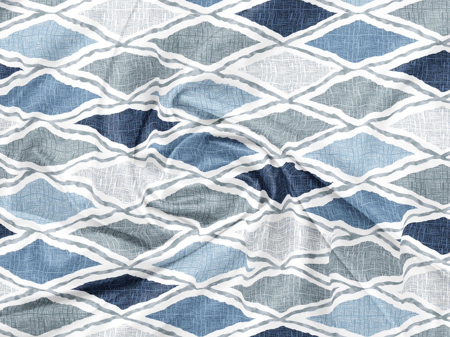 Blue Plaid | 186 TC | King Size Bedsheet