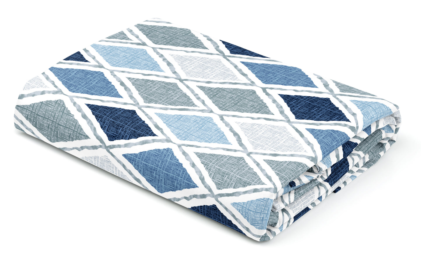 Blue Plaid | 186 TC | King Size Bedsheet