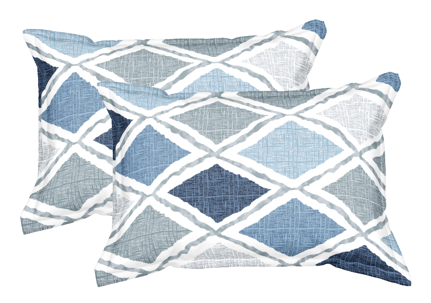 Blue Plaid | 186 TC | King Size Bedsheet
