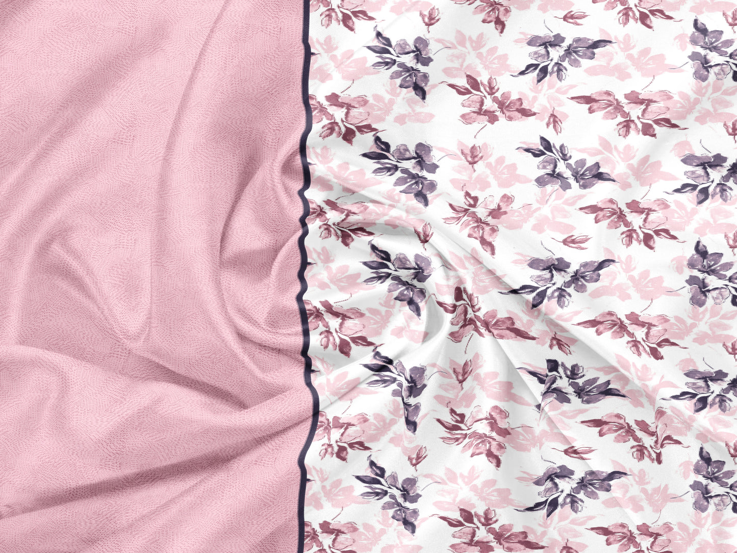 Pink Geometry Print |186 TC | Queen size