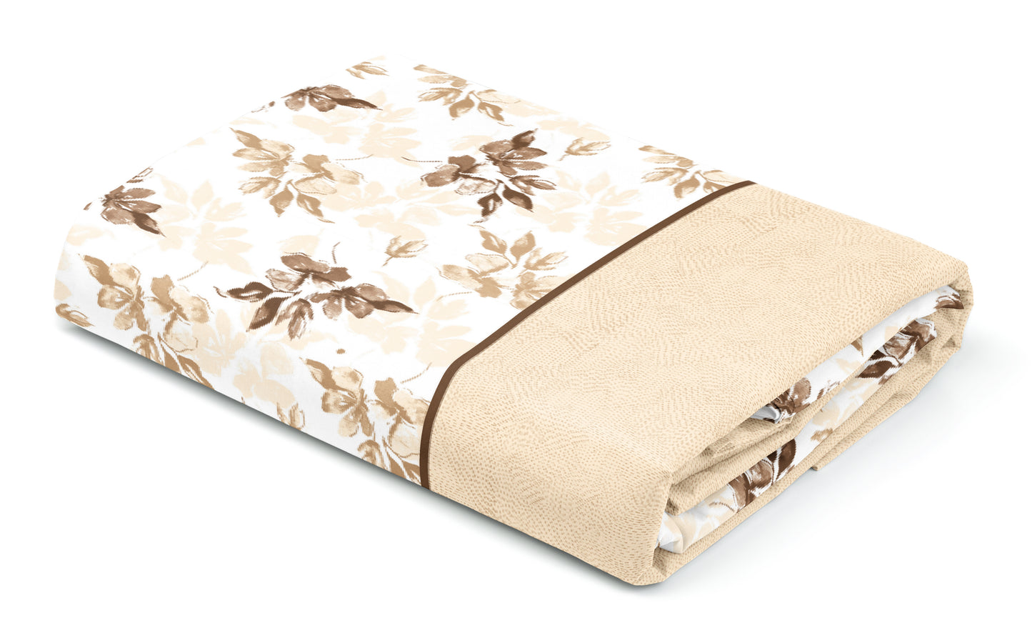 Cream Geometry Print | 186 TC | Queen size