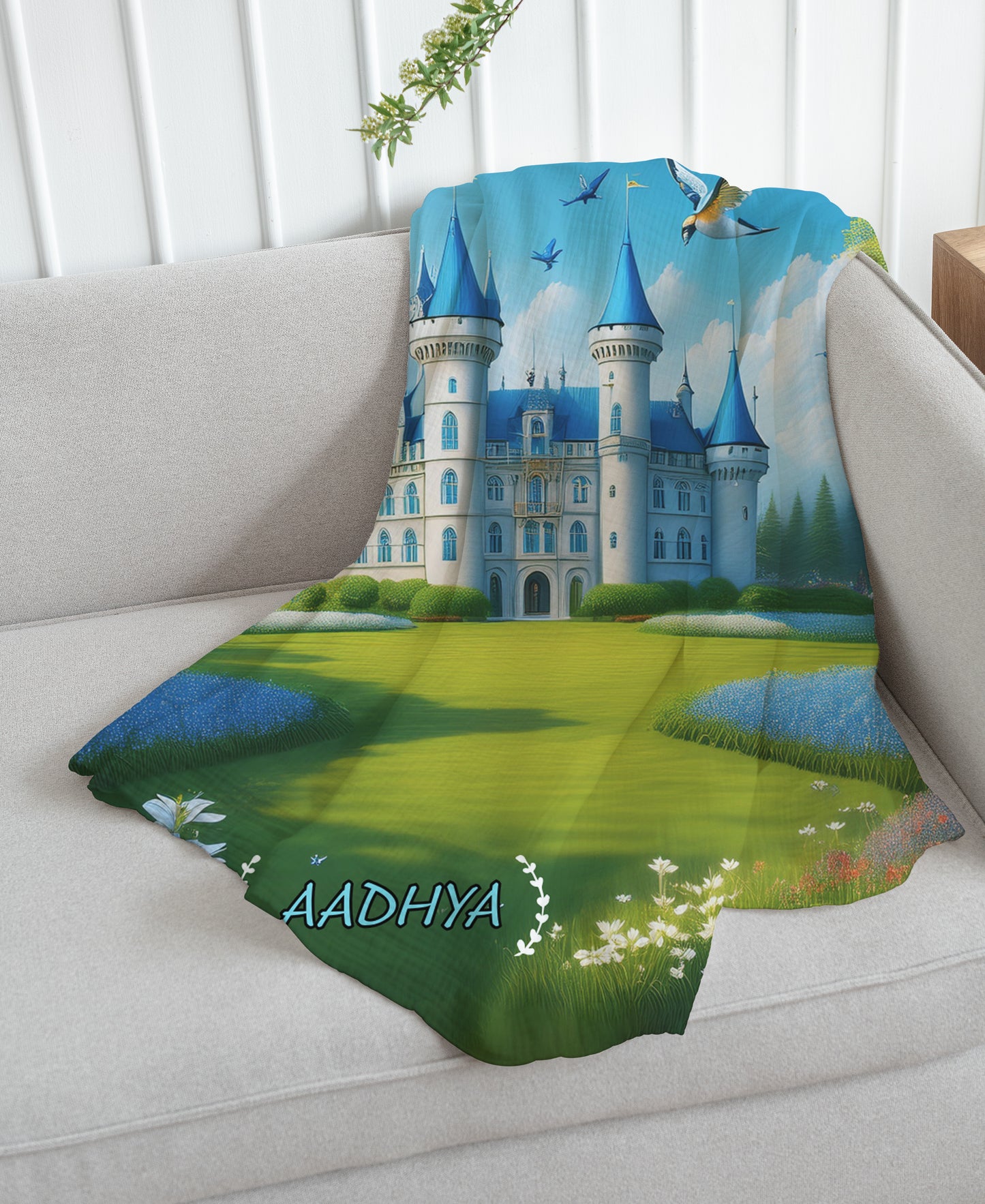 Blue Castle Theme Blanket