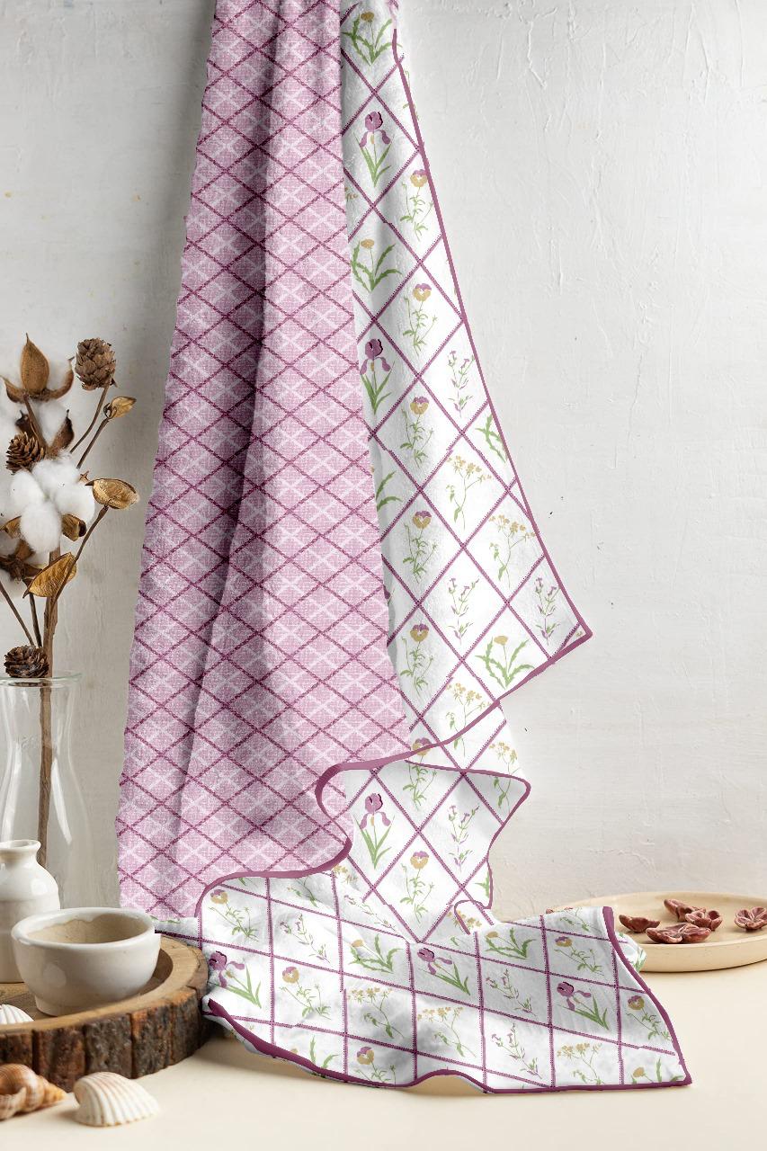 Soothing Pink 100% Cotton Reversible AC Dohar