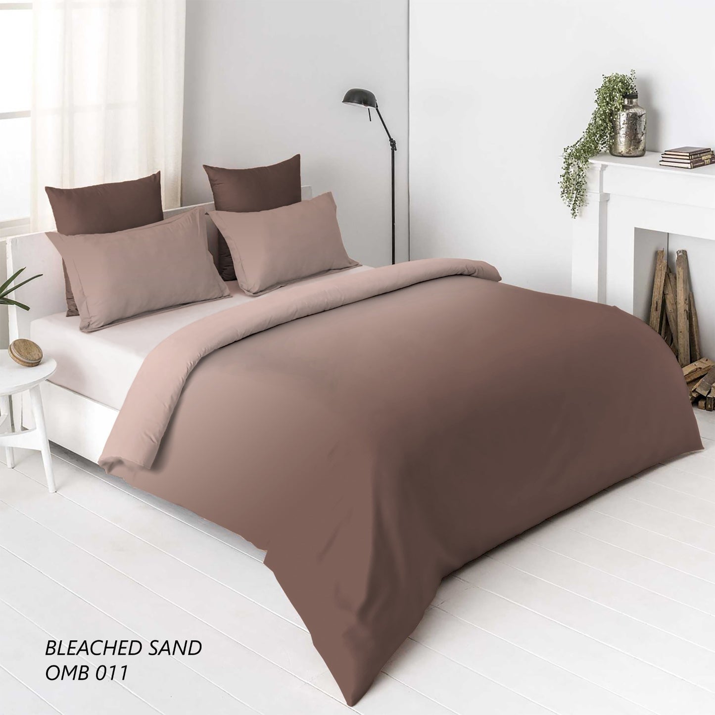 Ombre Bleached Sand | 210 TC | King Bedsheet