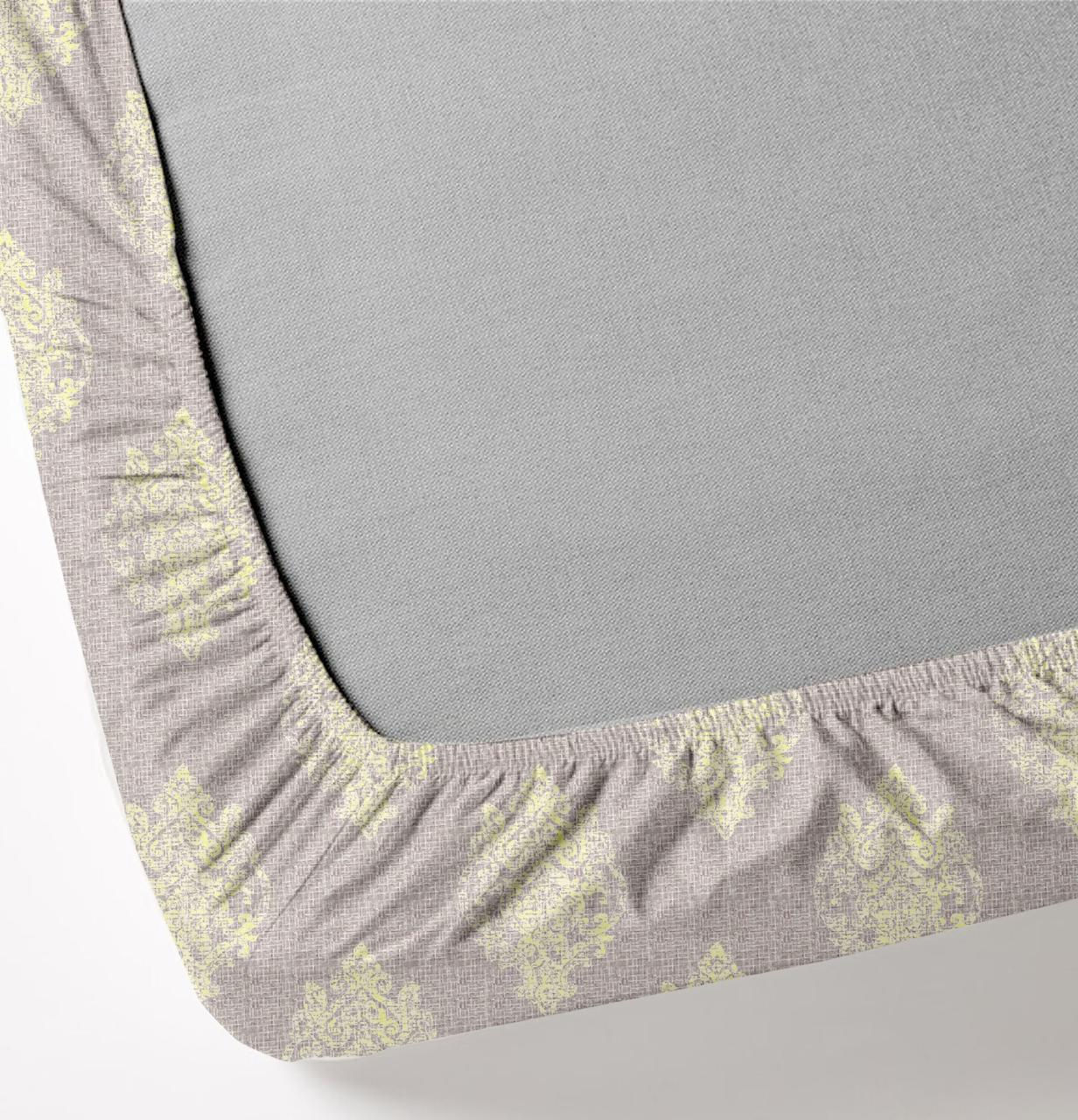 Royal Grey | 186 TC | King Size Bedsheet