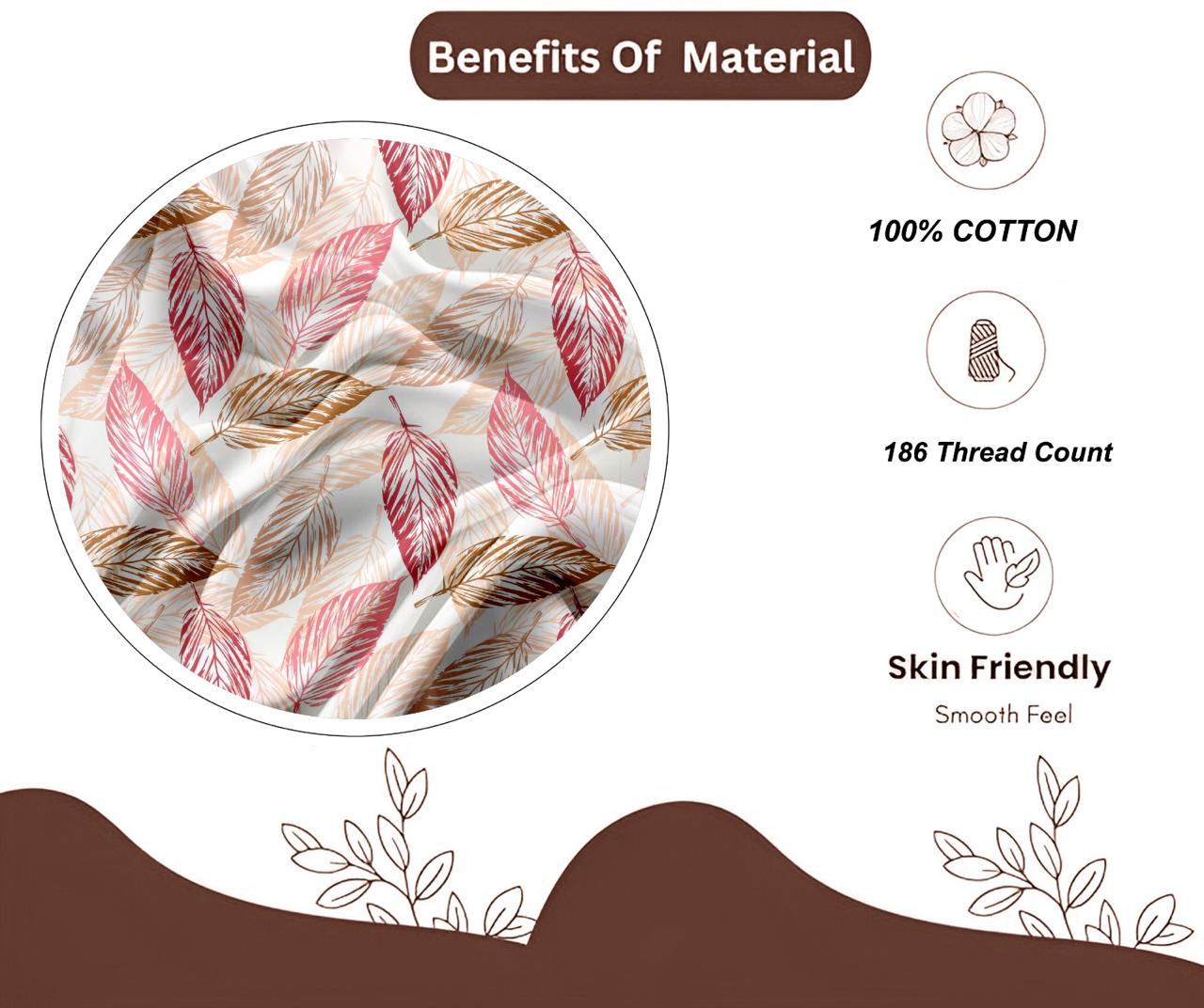 Pastel Paint | 186 TC | King Size Bedsheet