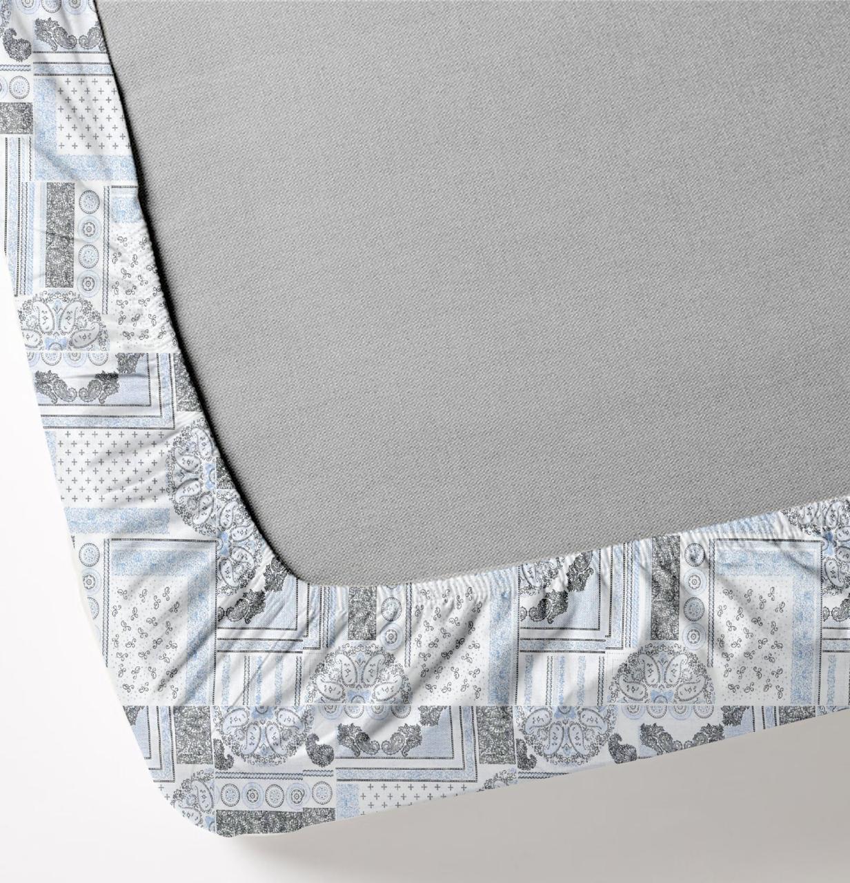 Blast of Blue Grey | 186 TC | Queen size