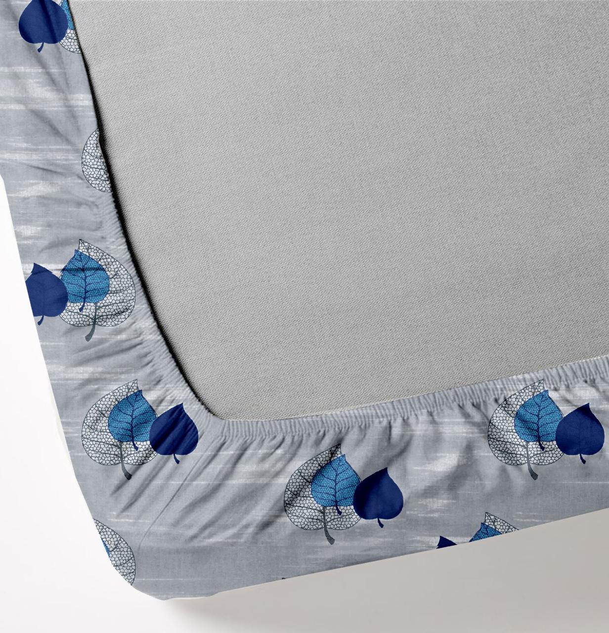 Cute Leave Print | 186 TC | Queen size