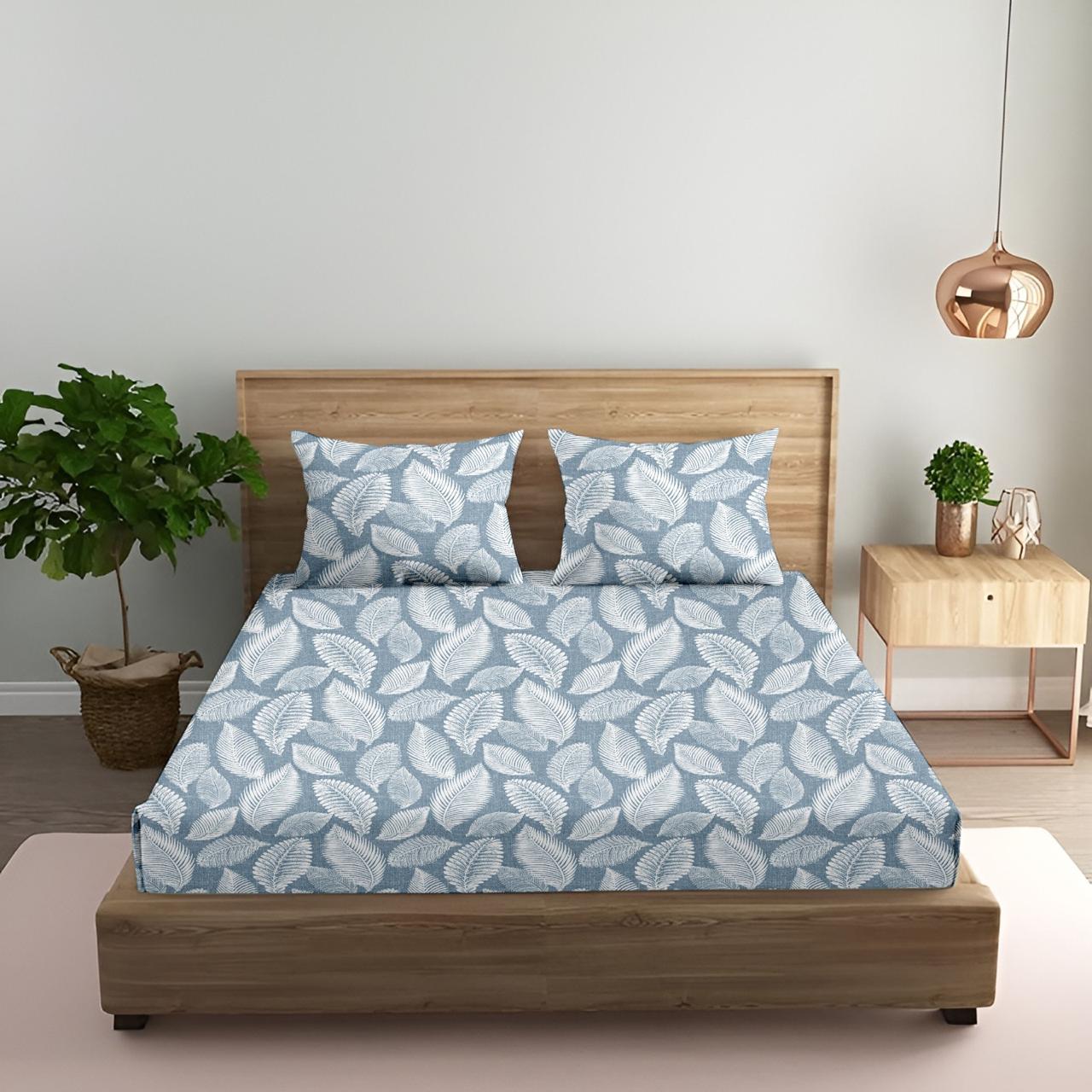 Glorious Grey | 186 TC | King Size Bedsheet