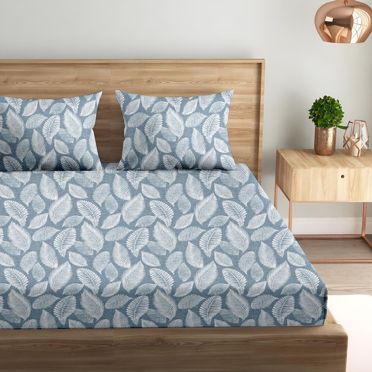 Glorious Grey | 186 TC | King Size Bedsheet