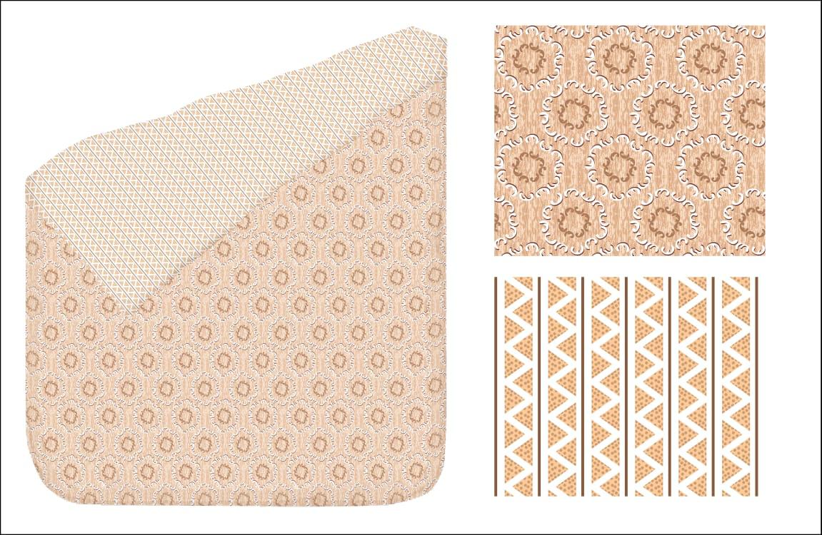 Zigzag & Elegant Pattern Reversible AC Dohar | Double Bed | 100% Cotton