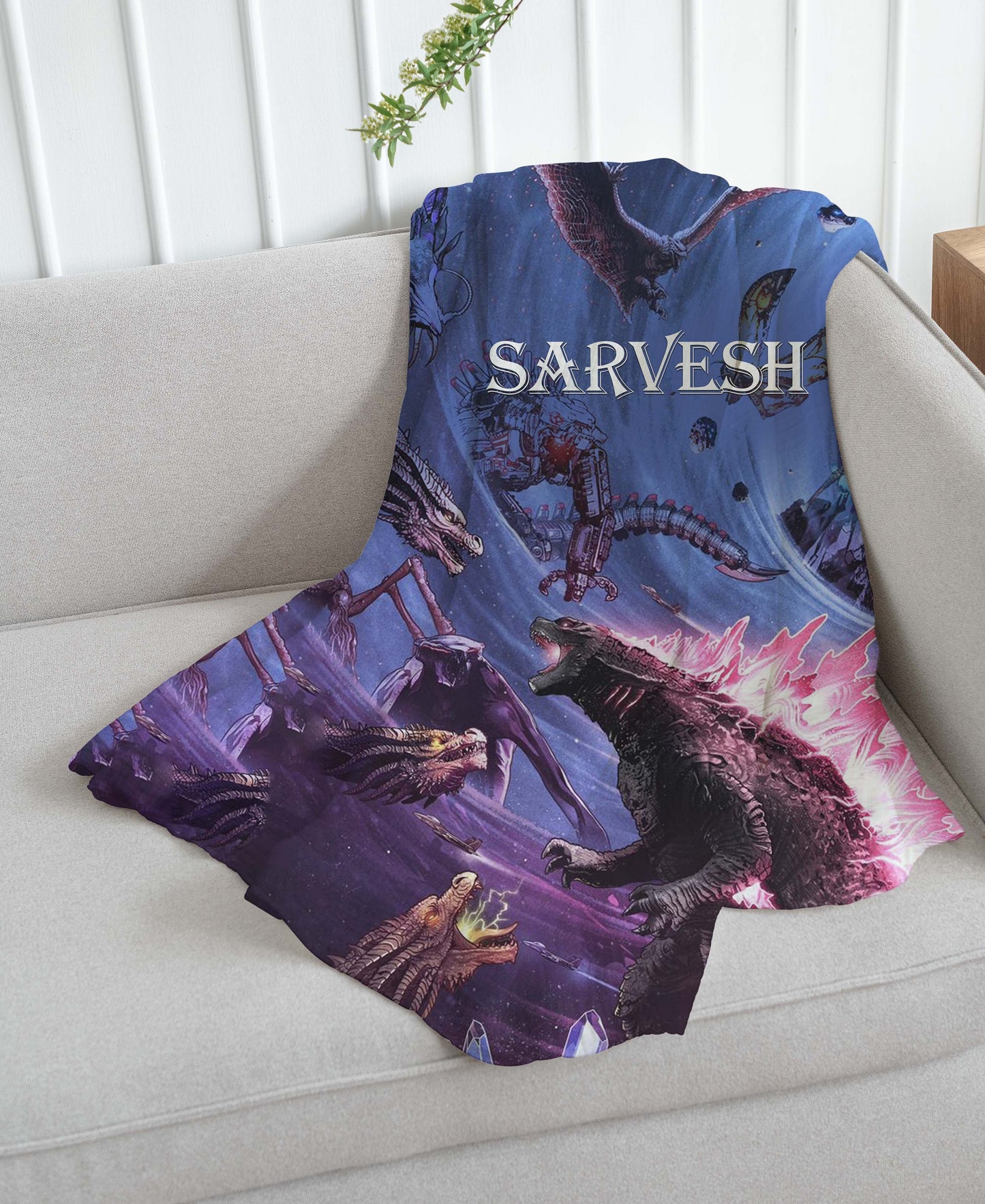 Godzilla Fight Theme Blanket
