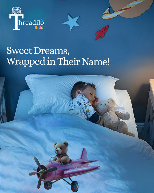 Sweet Dreams, Wrapped in Their Name: Personalized Kids’ Blankets by Threadilo