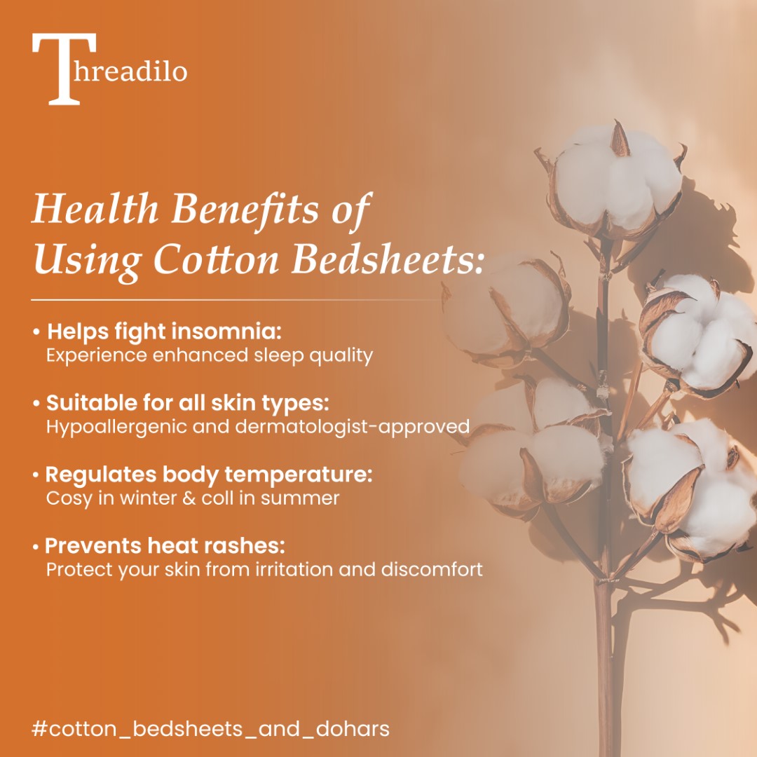 Sleep Well, Live Well: The Health Boost of Threadilo Cotton Bedsheets