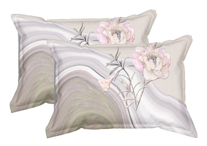 Pink Floral Dream 100% Cotton King Size Bedsheet.