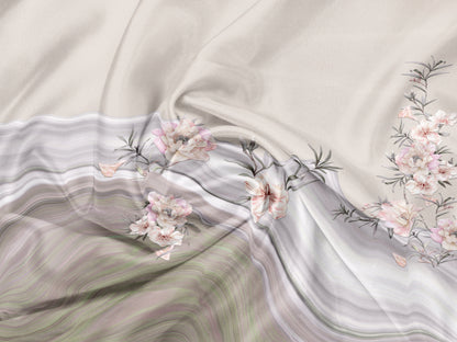 Pink Floral Dream 100% Cotton King Size Bedsheet.