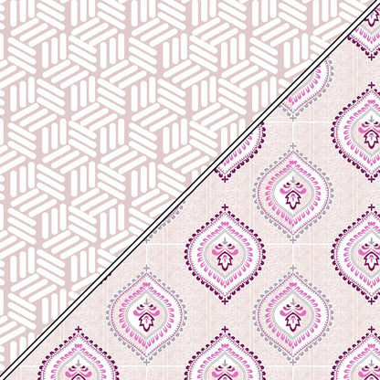 Soft & Beautiful Reversible AC Dohar | Double Bed | 100% Cotton | Pink