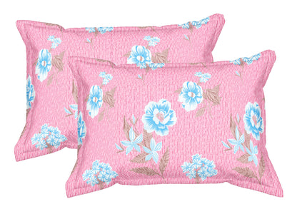 Pink Blossoms | 144 TC | Double Size Bedsheet