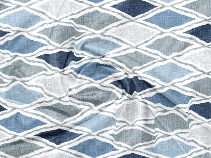 Blue Plaid | 186 TC | King Size Bedsheet