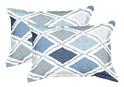 Blue Plaid | 186 TC | King Size Bedsheet