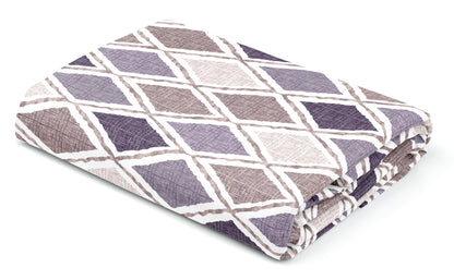 Purple Plaid | 186 TC | King Size Bedsheet