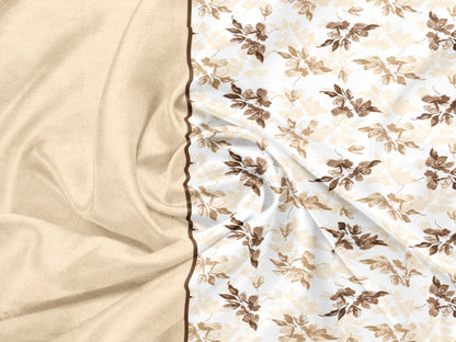 Cream Geometry Print | 186 TC  | Queen size