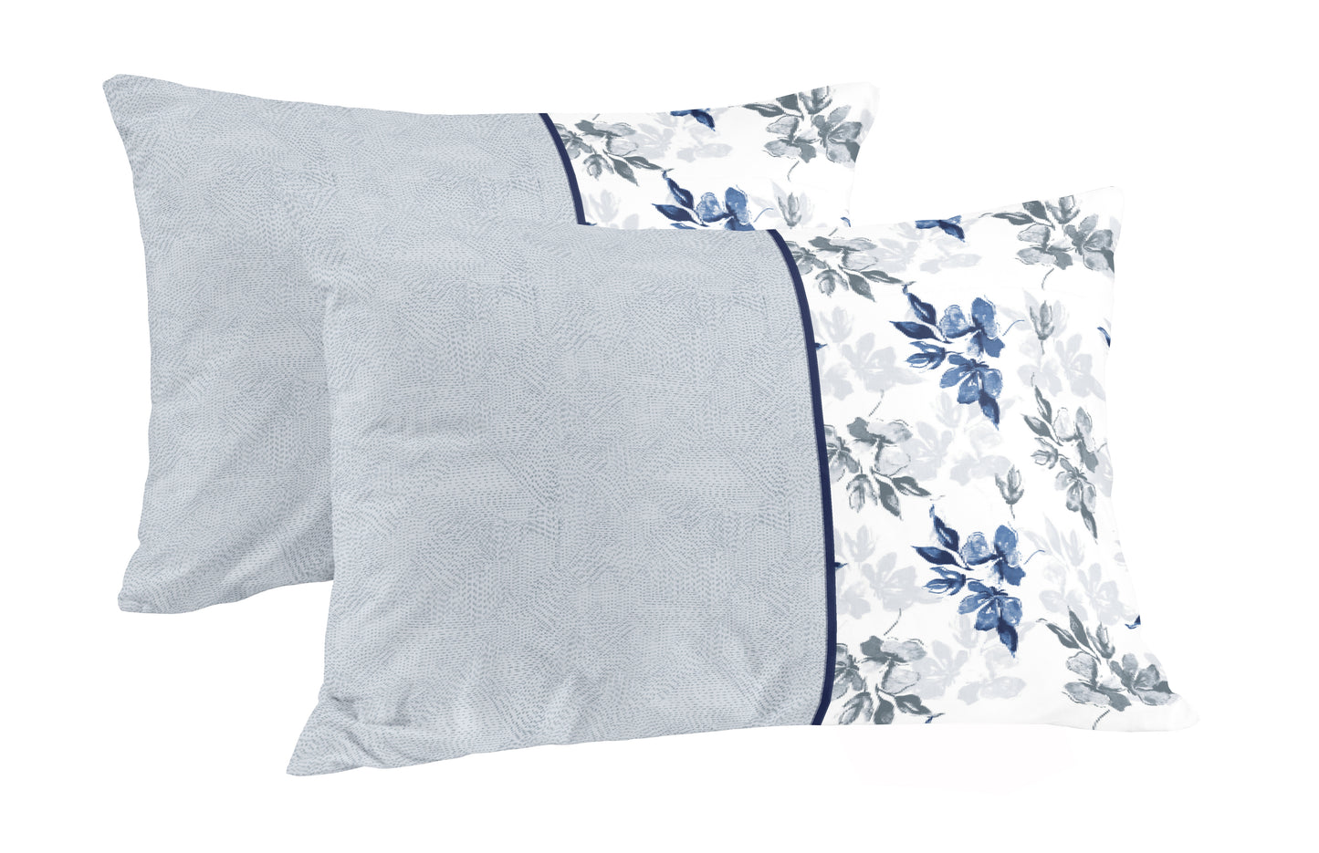 Blue Geometry Print | 186 TC | Queen size