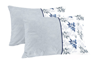 Blue Geometry Print | 186 TC | Queen size