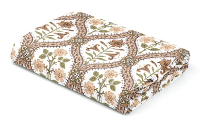 Sand Block Print | 186 TC | Queen size