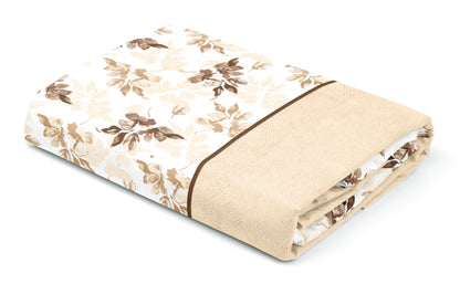 Cream Geometry Print | 186 TC  | Queen size