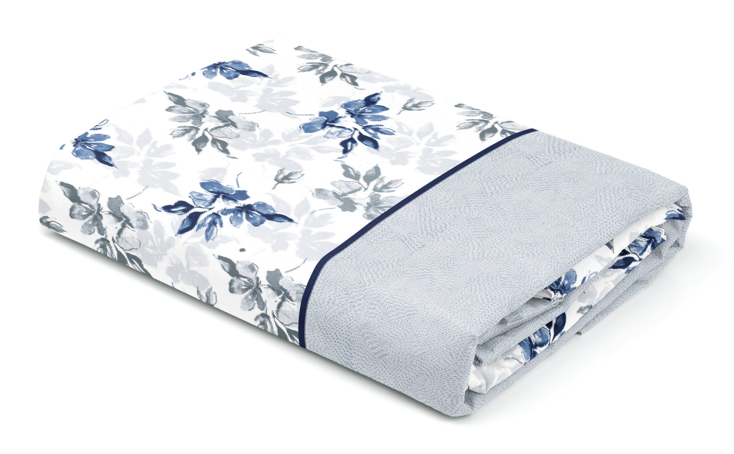 Blue Geometry Print | 186 TC | Queen size