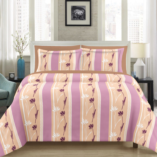 Stripe Fences Dual Colour | 144 TC | King Bedsheet