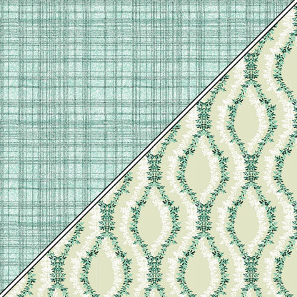 Forest Wave Pattern 100% Cotton Reversible AC Dohar | Single Bed