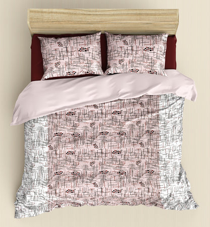 Pink Bedsheet|Dohar Combo