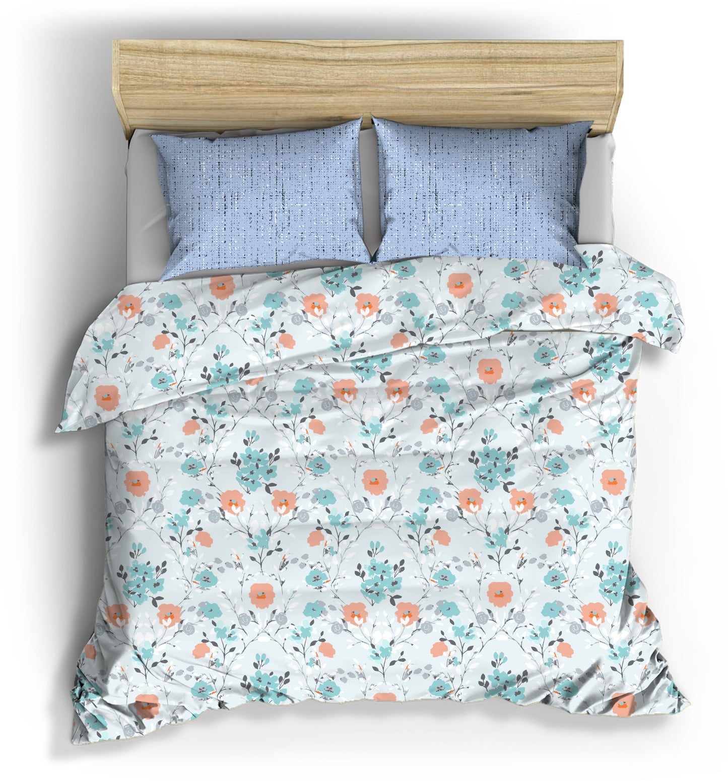 Pestal green Bedsheet|Dohar Combo