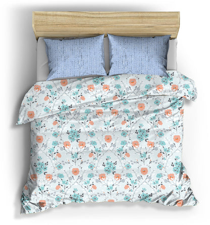 Pestal green Bedsheet|Dohar Combo