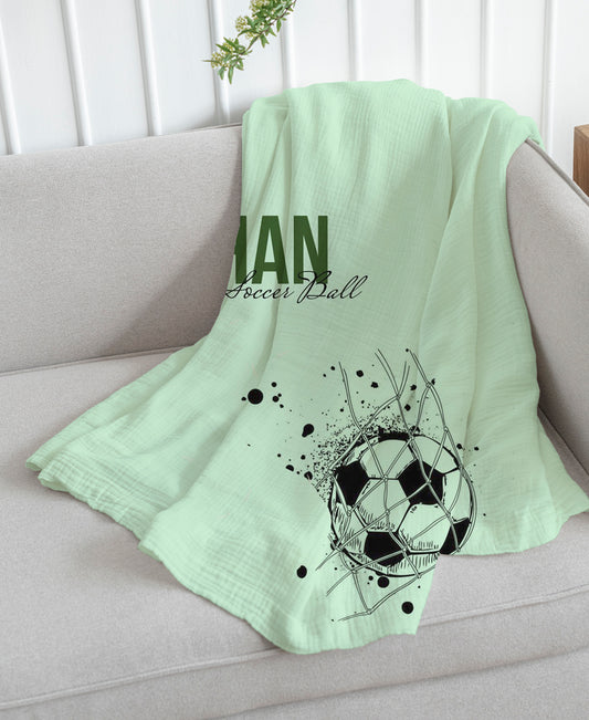 Soccer Ball Cozy Wrap Blanket