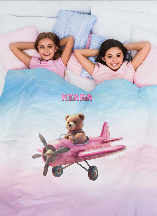 Cute Aeroplane Theme Blanket
