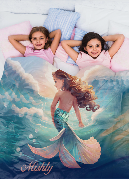 Beautiful Mermaid Theme Blanket
