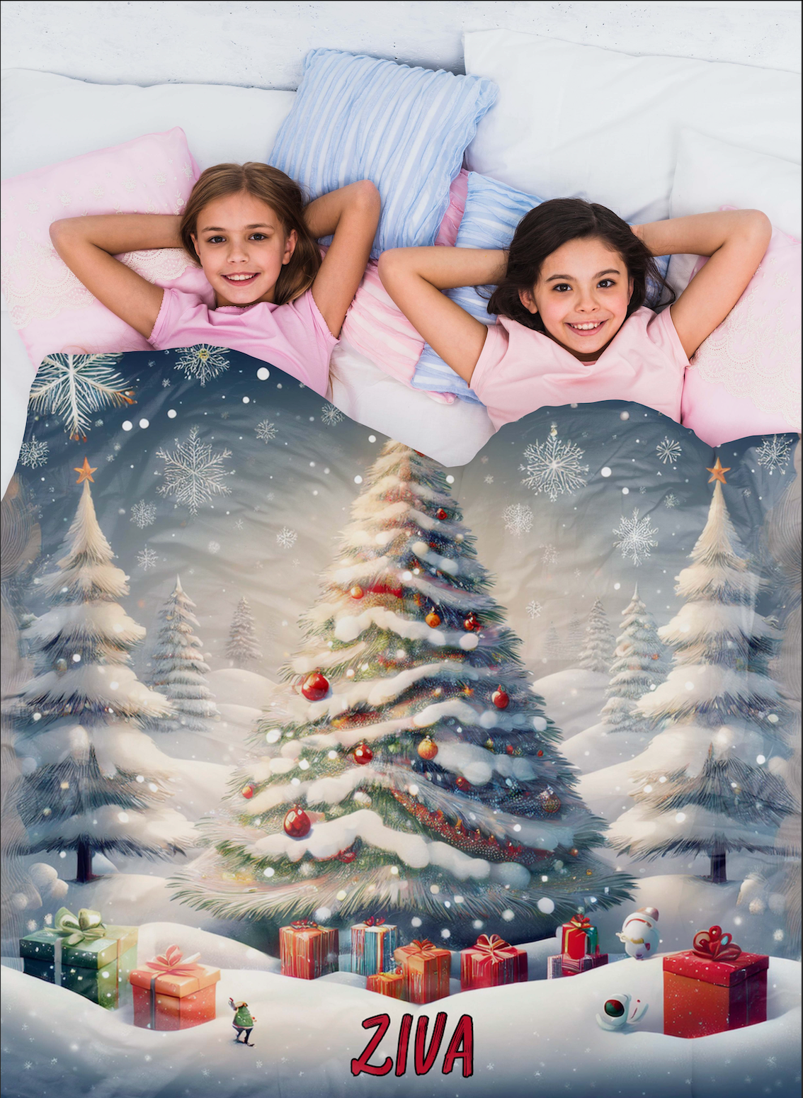 Snow Land Magical Christmas Theme Blanket