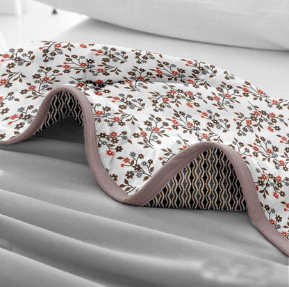 Flower Fun 100% Cotton Reversible AC Dohar