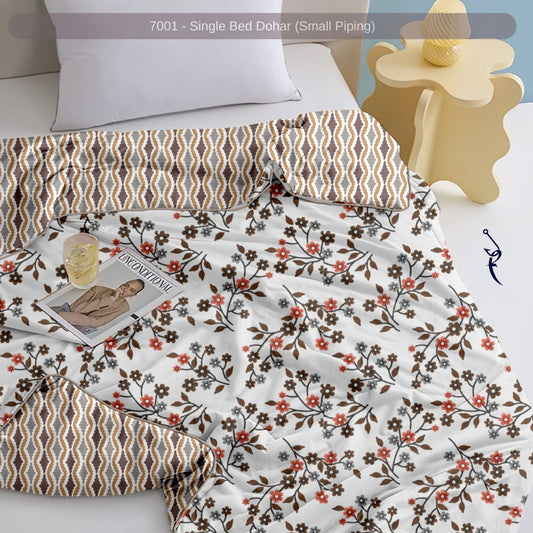 Flower Fun 100% Cotton Reversible AC Dohar
