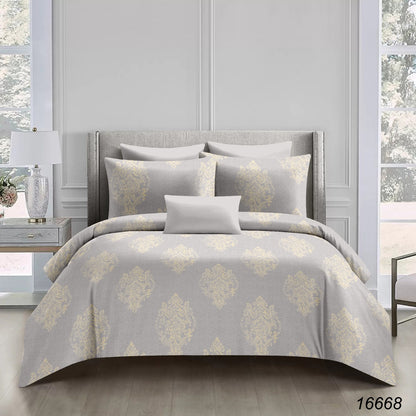 Royal Grey  | 186 TC | King Size Bedsheet