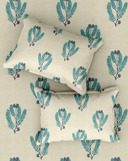 Beautiful Leaves Beast | 186 TC | King Size Bedsheet