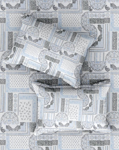 Blast of Blue Grey | 186 TC | Queen size