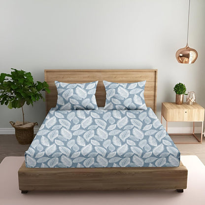Glorious Grey | 186 TC | King Size Bedsheet