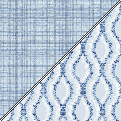 Ocean Wave Pattern 100% Cotton Reversible AC Dohar | Single Bed