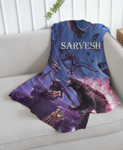 Godzilla Fight Theme Blanket